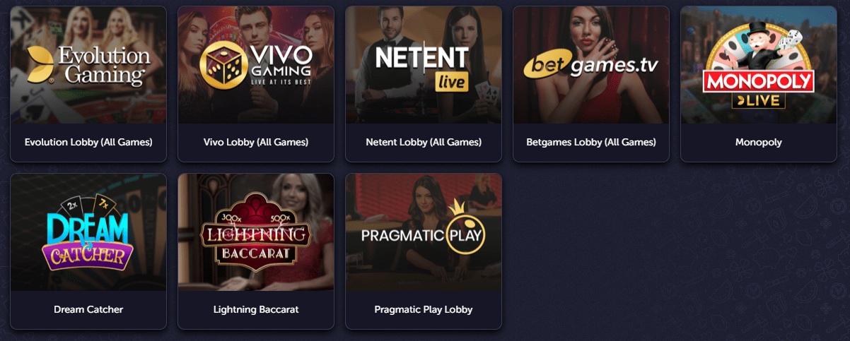 Vavada Casino Live-Pelit